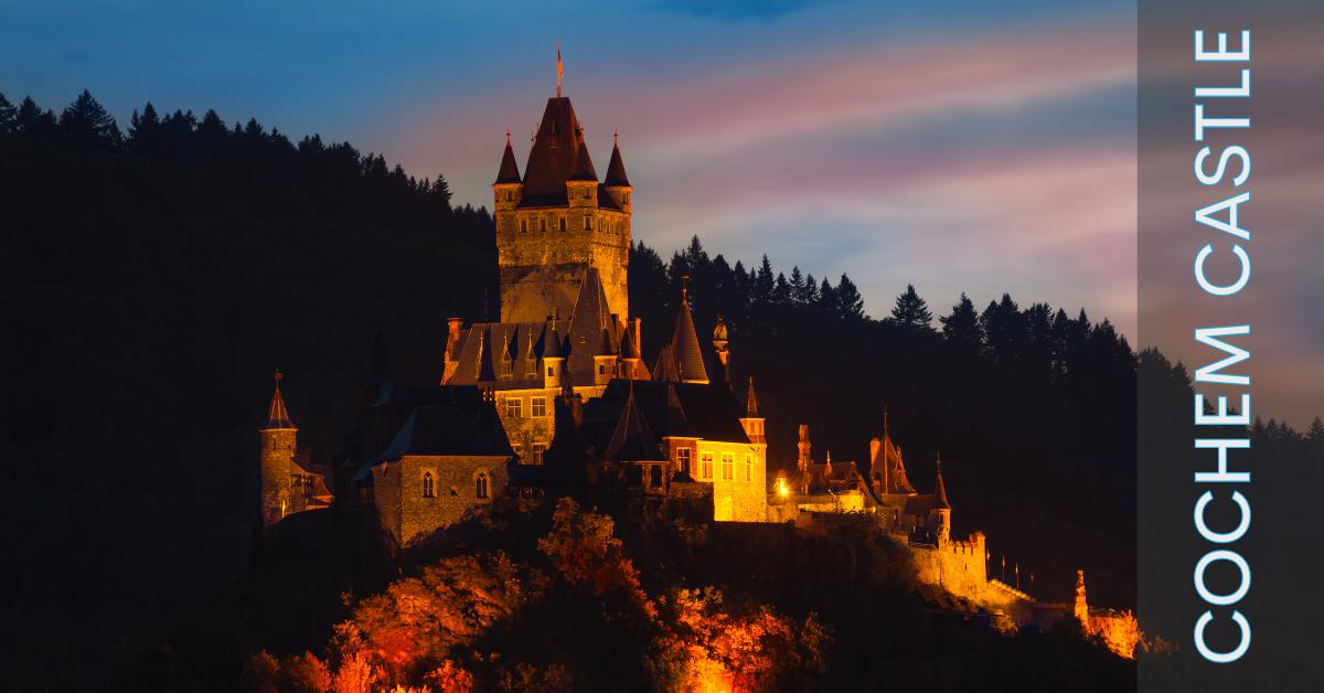 Cochem Castle at night